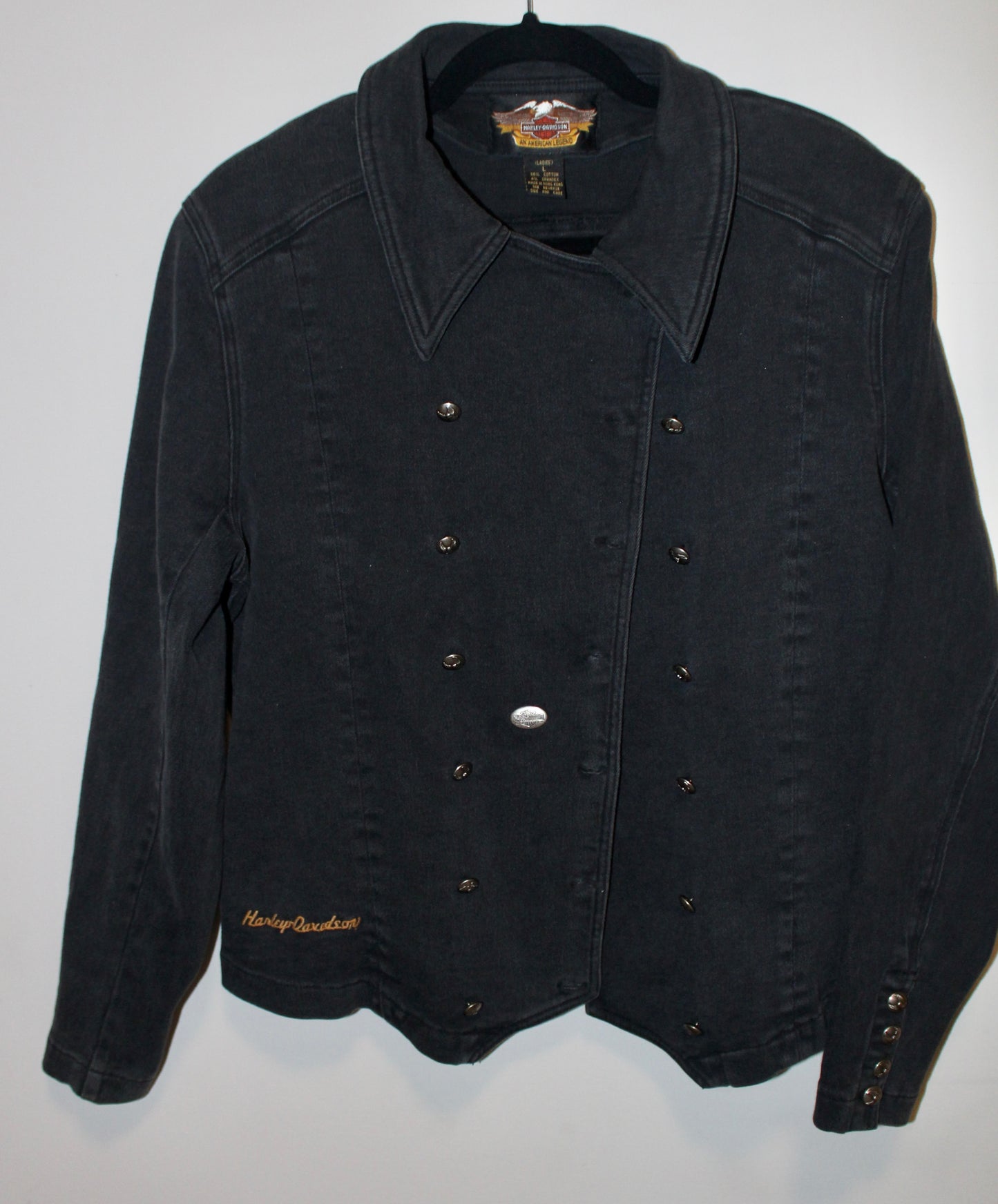 HARLEY DAVIDSON DENIM VINTAGE BIKER JACKET